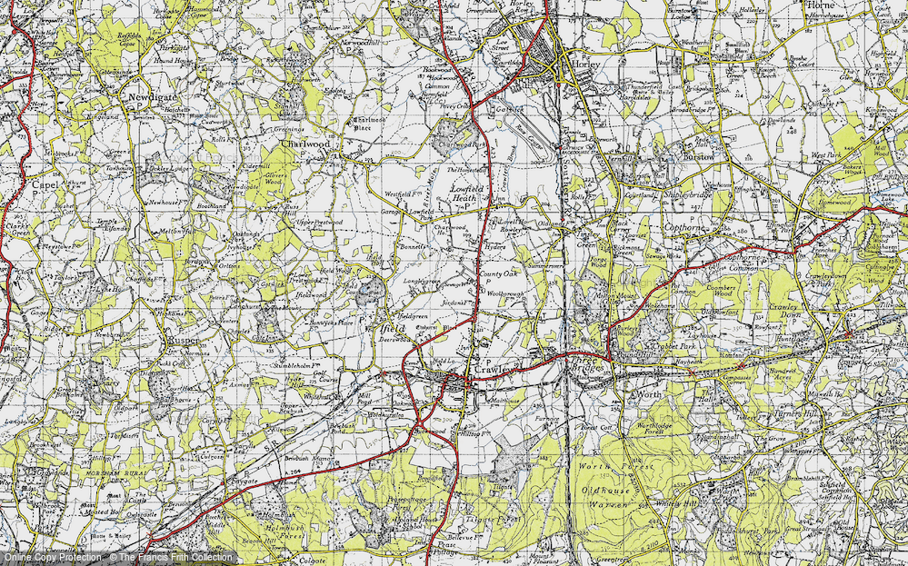 Old Map of Langley Green, 1940 in 1940