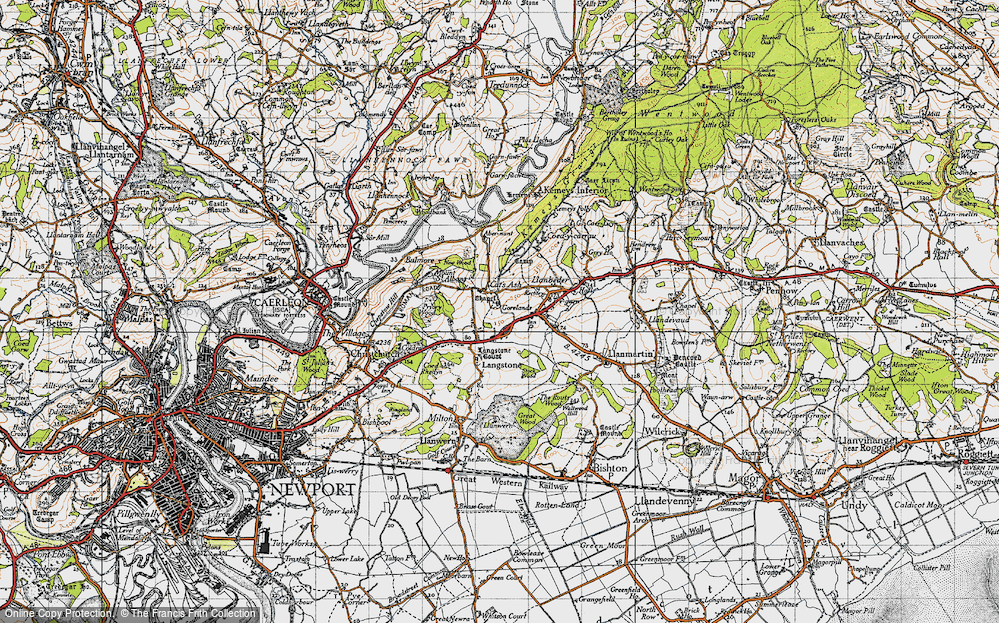 Old Map of Langstone, 1946 in 1946