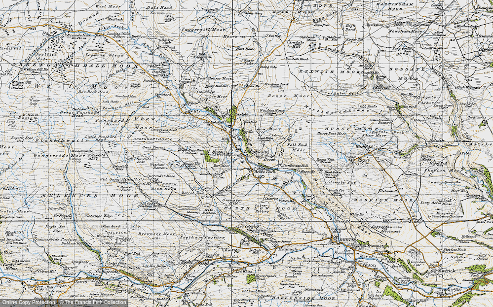 Old Map of Langthwaite, 1947 in 1947