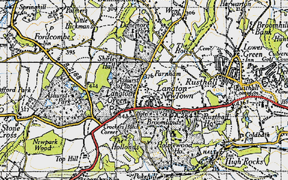 Old map of Broomlands in 1946