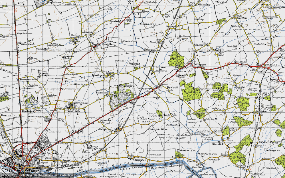 Old Map of Langworth, 1947 in 1947
