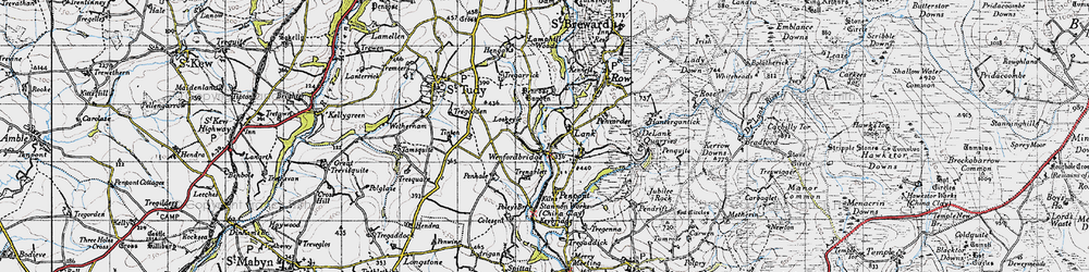 Old map of Lank in 1946