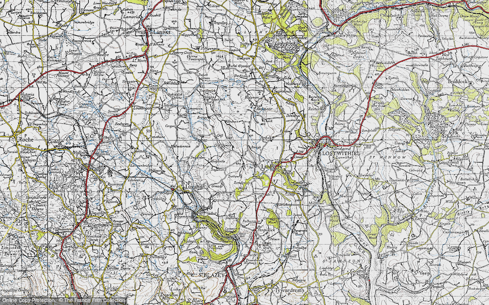 Old Map of Lanlivery, 1946 in 1946