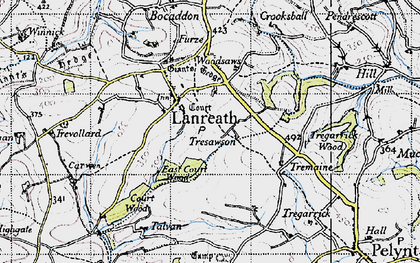 Old map of Trevalfry in 1946