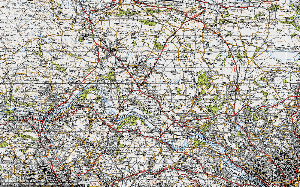 Old Map of Larkfield, 1947 in 1947