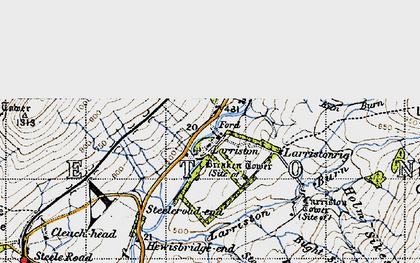 Old map of Larriston in 1947