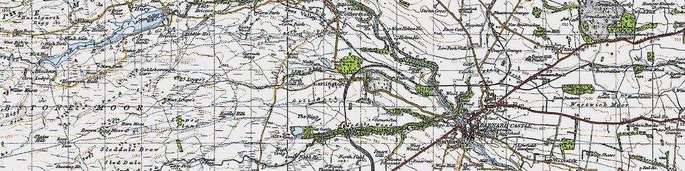 Old map of Lartington in 1947