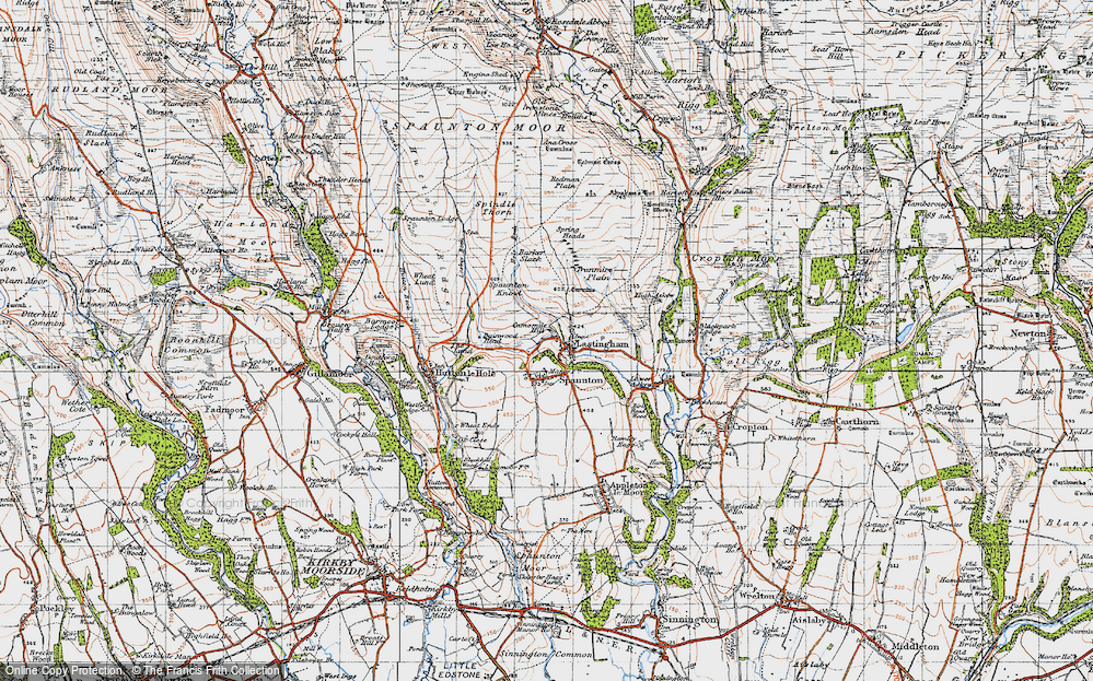 Old Map of Lastingham, 1947 in 1947