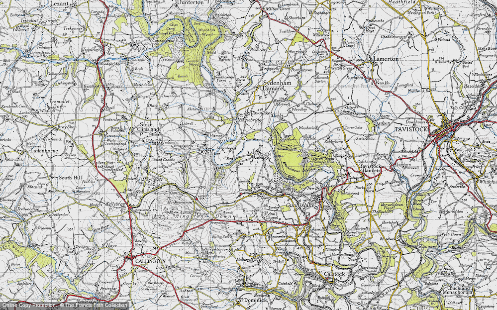 Old Map of Latchley, 1946 in 1946