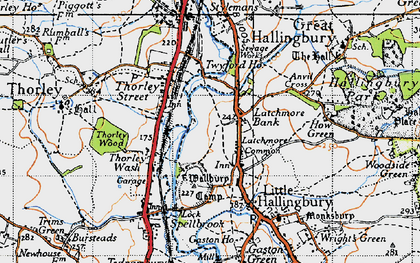 Old map of Latchmore Bank in 1946