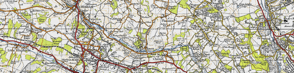 Old map of Latimer in 1946