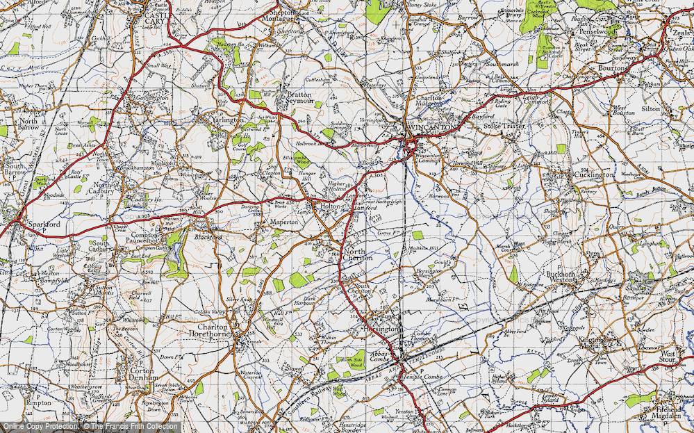 Old Map of Lattiford, 1945 in 1945