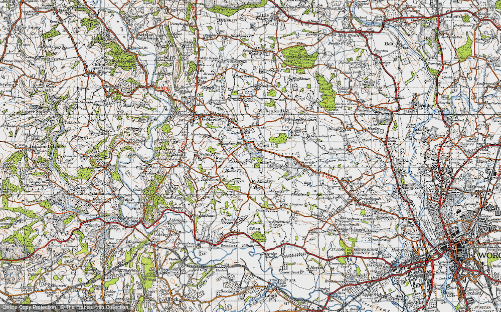 Old Map of Laughern Hill, 1947 in 1947