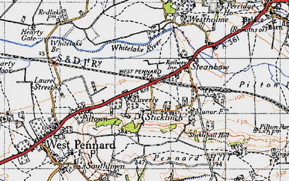 Old map of Laverley in 1946