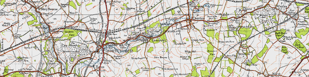 Old map of Abra Barrow in 1945
