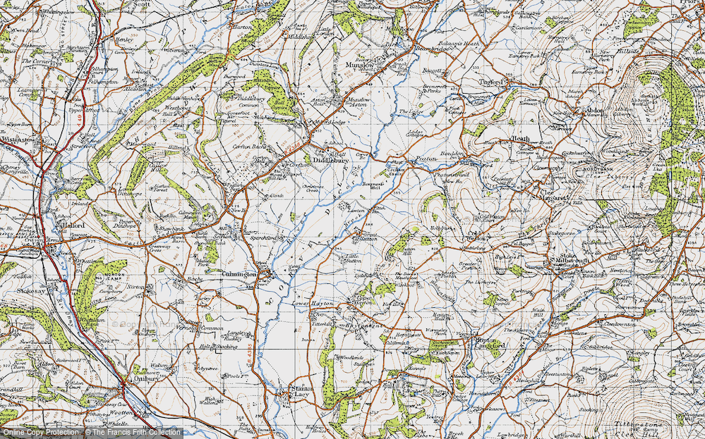 Old Map of Lawton, 1947 in 1947