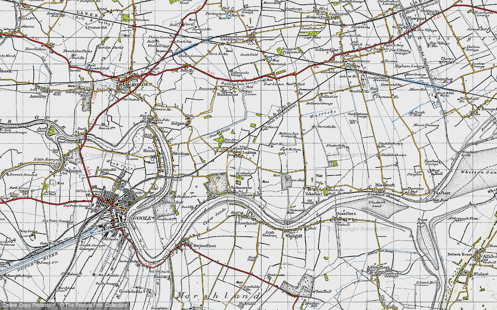 Old Map of Laxton, 1947 in 1947