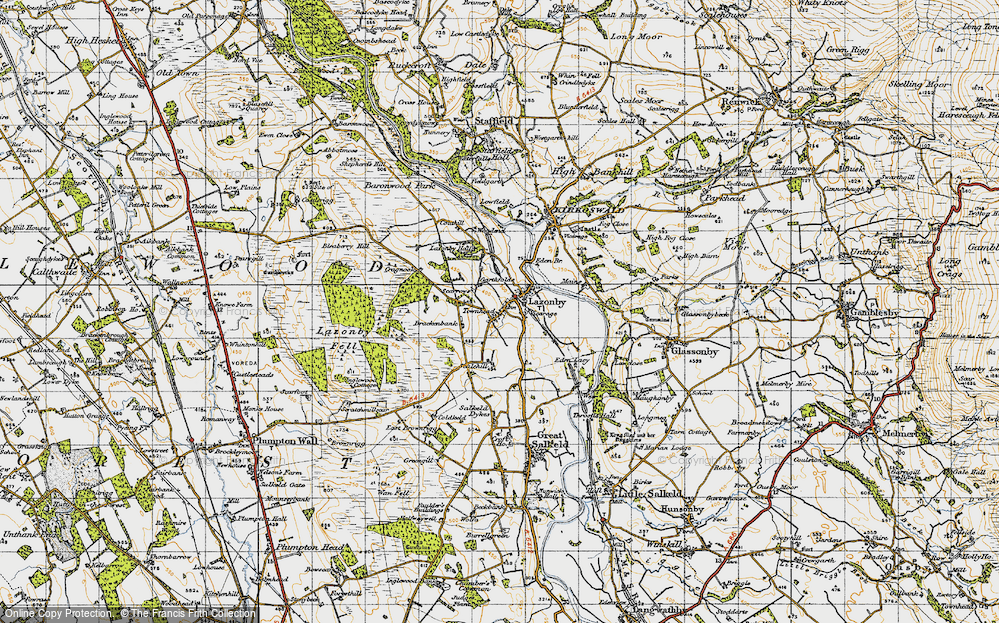 Old Map of Lazonby, 1947 in 1947