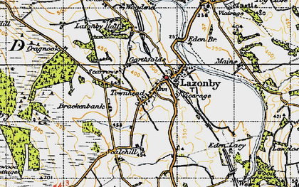 Old map of Bleaberry Hill in 1947