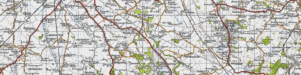 Old map of Lea Forge in 1946
