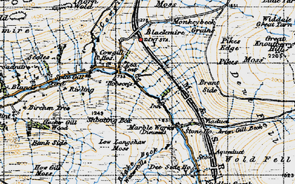 Old map of Lea Yeat in 1947