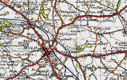 Old map of Leadmill in 1947