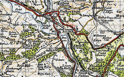Old map of Leadmill in 1947