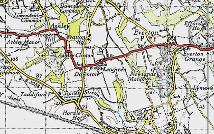 Old map of Yeatton Ho in 1940