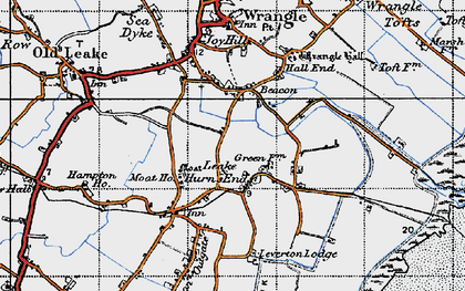 Old map of Leake in 1946