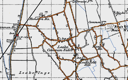 Old map of Leake Ings in 1946
