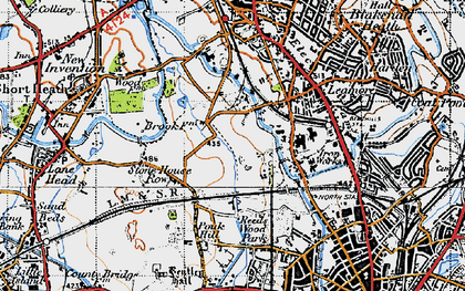 Old map of Leamore in 1946