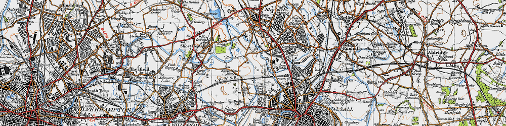 Old map of Leamore in 1946