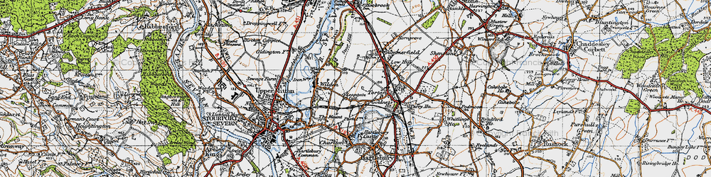 Old map of Leapgate in 1947