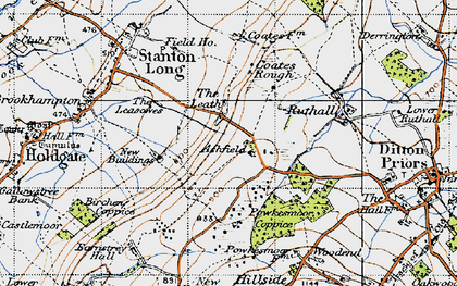 Old map of Leath, The in 1947
