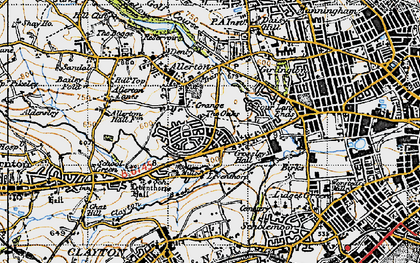 Old map of Leaventhorpe in 1947