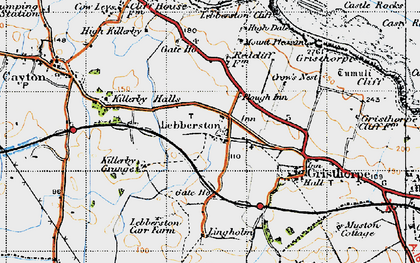 Old map of Lebberston in 1947