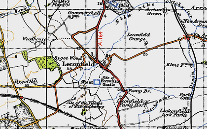 Old map of Leconfield Parks Ho in 1947