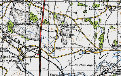 Old map of Ledston in 1947