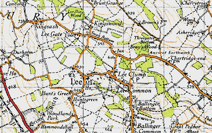 Old map of Bray's Wood in 1946