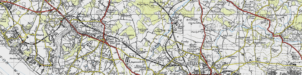 Old map of Lee Ground in 1945