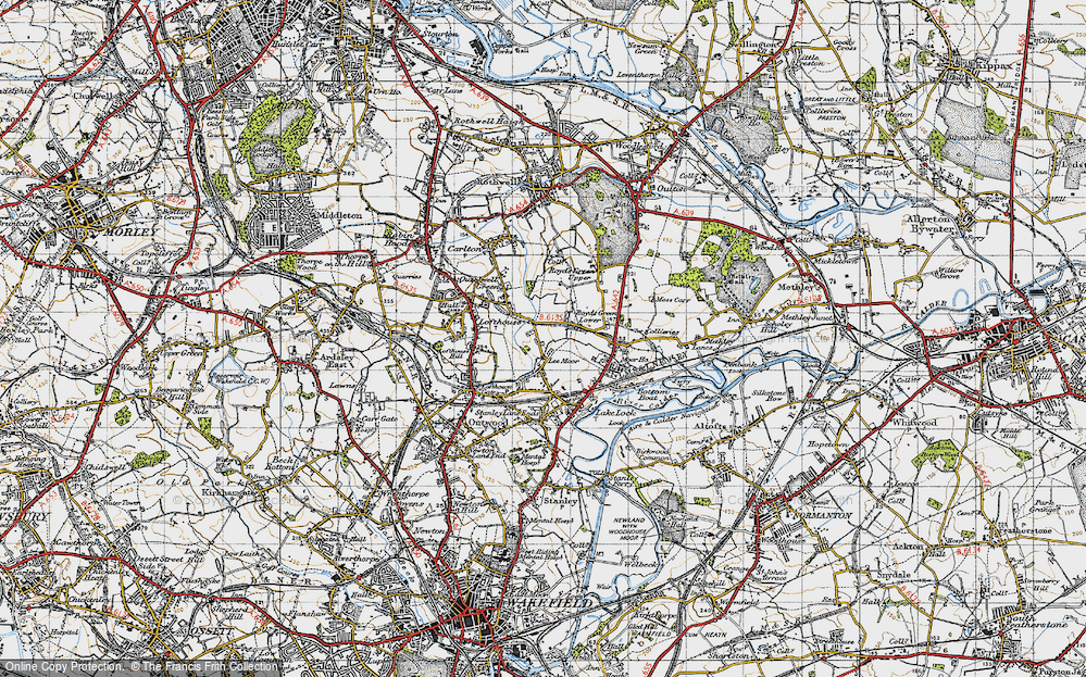 Old Map of Lee Moor, 1947 in 1947