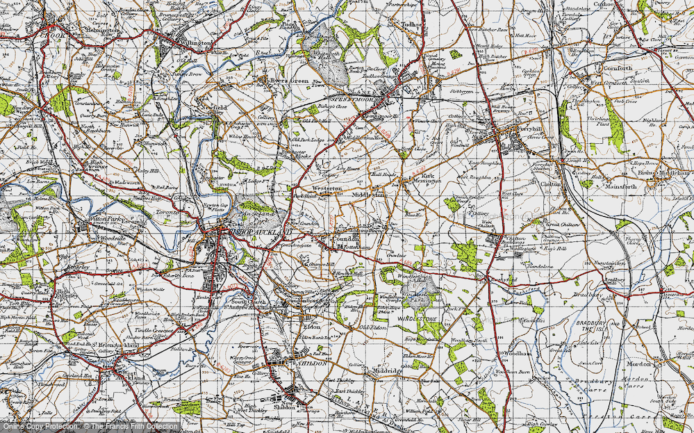 Old Map of Leeholme, 1947 in 1947