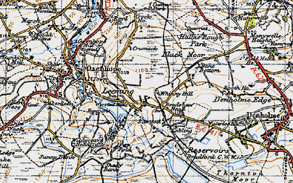 Old map of Leeming in 1947