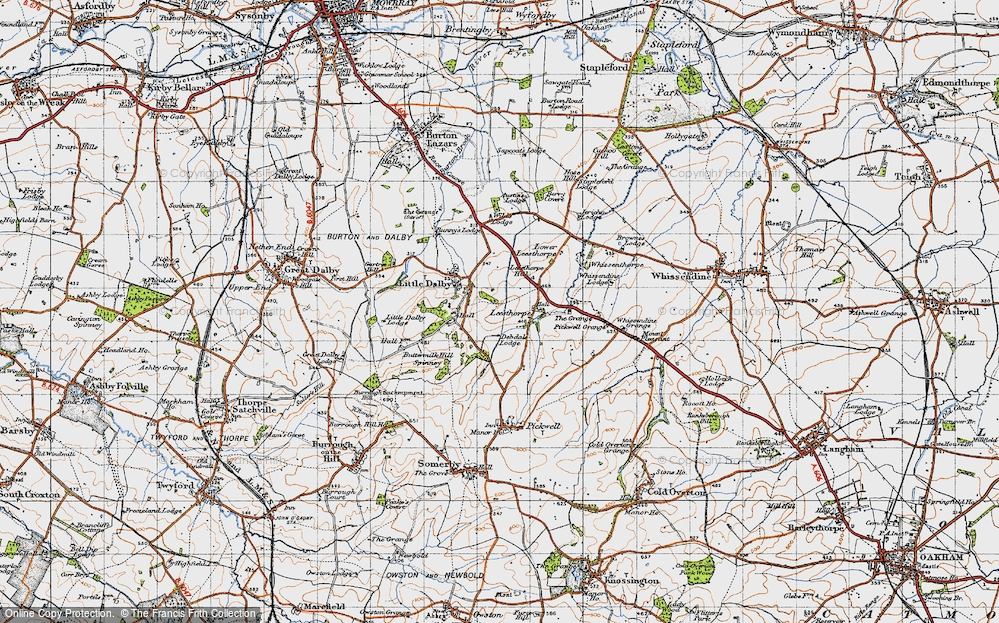 Old Map of Leesthorpe, 1946 in 1946