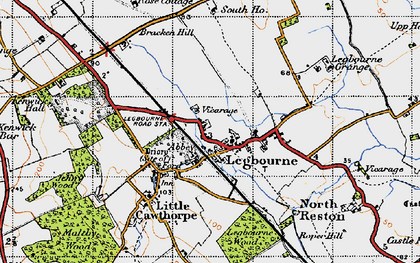 Old map of Bracken Hill in 1946