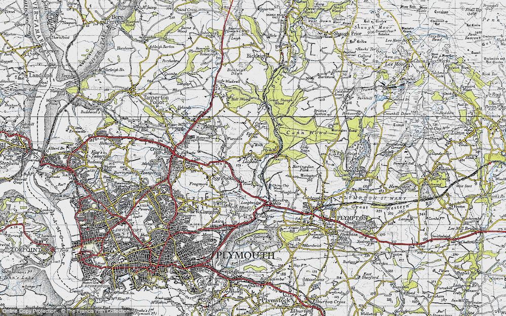 Old Map of Leigham, 1946 in 1946