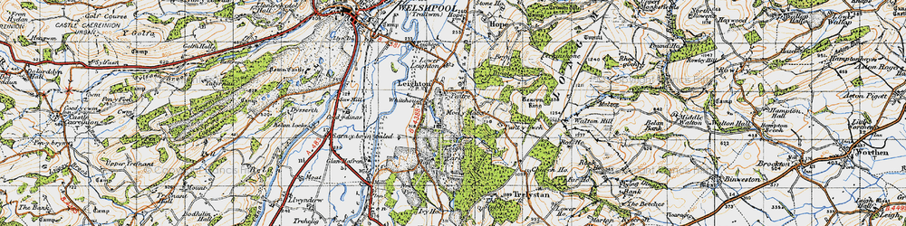 Old map of White Ho, The in 1947