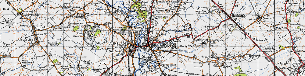 Old map of Leighton Buzzard in 1946