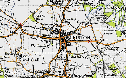 Old map of Leiston in 1946