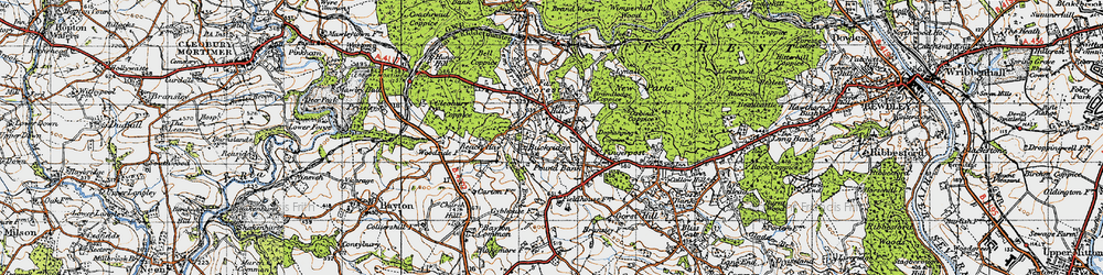 Old map of Lem Hill in 1947